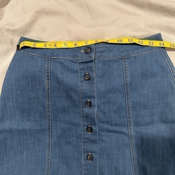 Nordstorm WAYF Button down Jean Mini Skirt XS Summer Denim - Picture 4 of 7